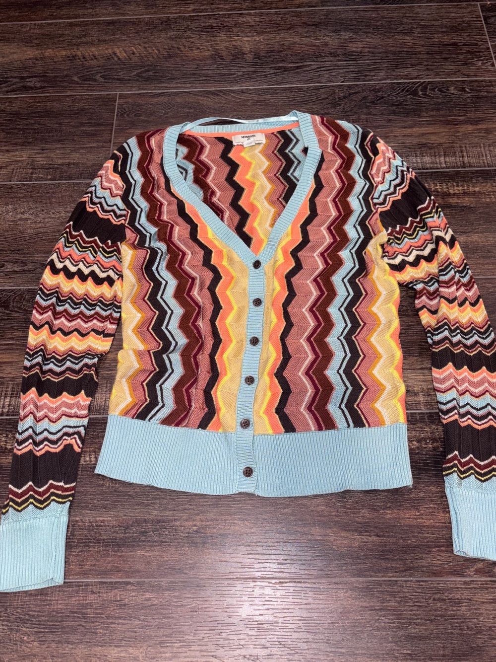 Missoni Target 20th Anniversary Chevron Button Front Cardigan